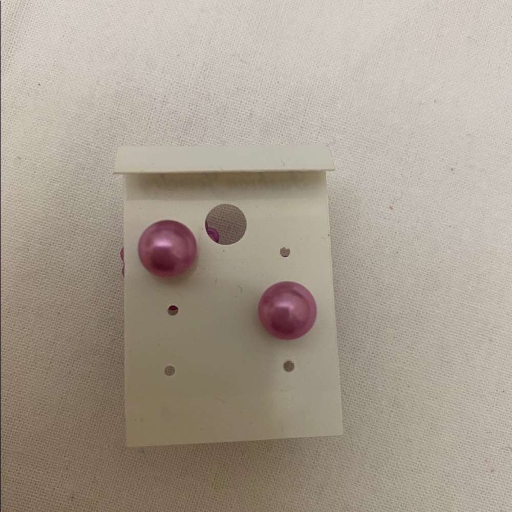 🔵4/$20 Fashion Earrings Round Balls on Both Side NIP - Picture 2 of 2